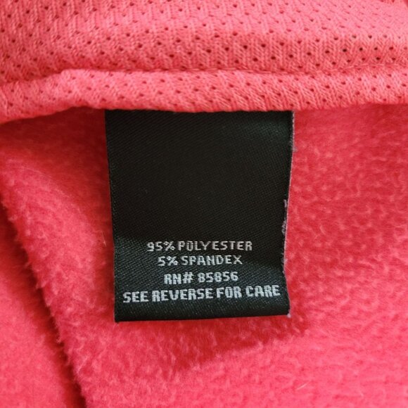 GSX Sweatshirt Full Zip Hooded Pink Thumb Holes Back Pocket Womens Medium - Picture 7 of 11